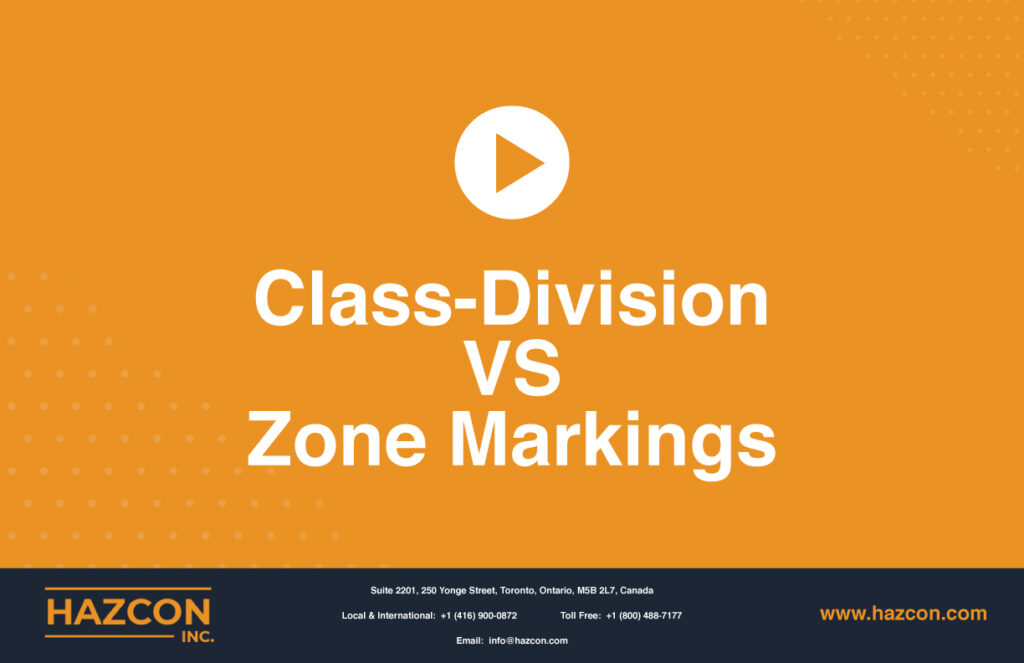 Class-division and Zone markings