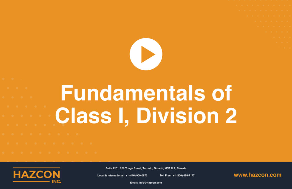 Class I, Division 2